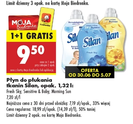Płyn do płukania tkanin Silan