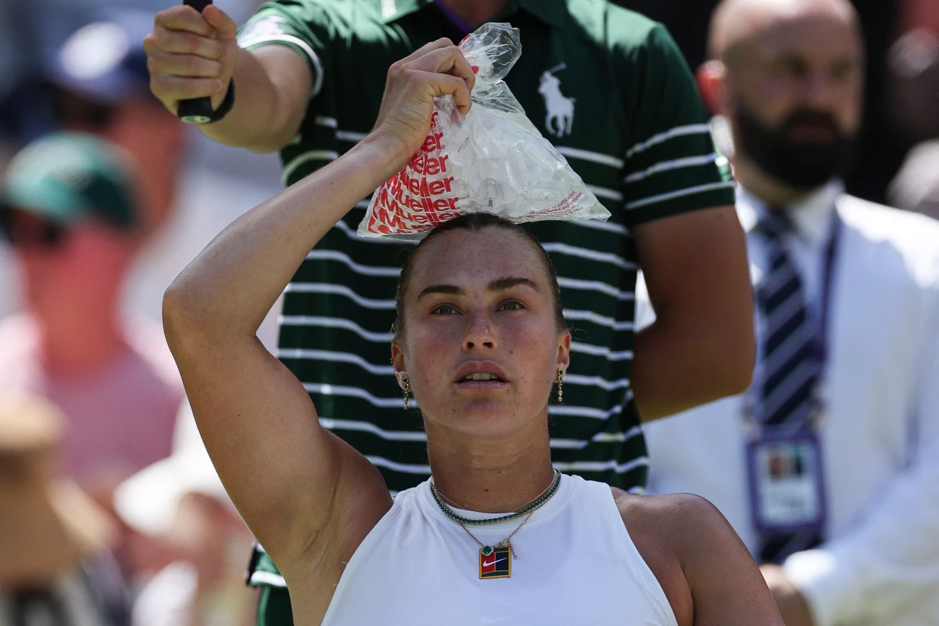 Aryna Sabalenka rywalizowała z Carson Branstine w pierwszej rundzie Wimbledonu