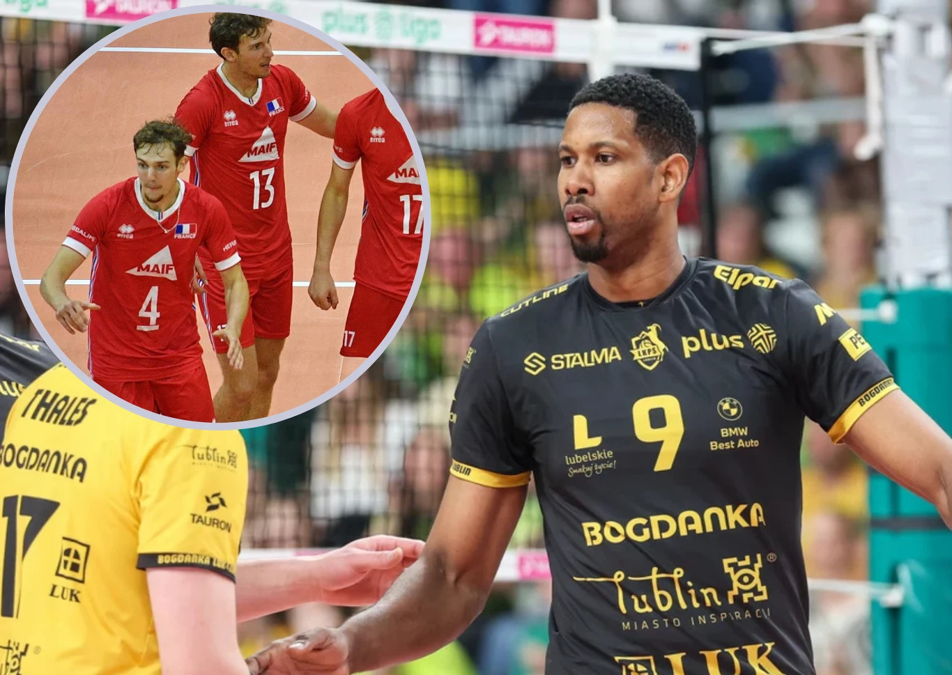 Hilir Henno (w kółku, nr 4) zagra z Wilfredo Leonem w Bogdance LUK Lublin