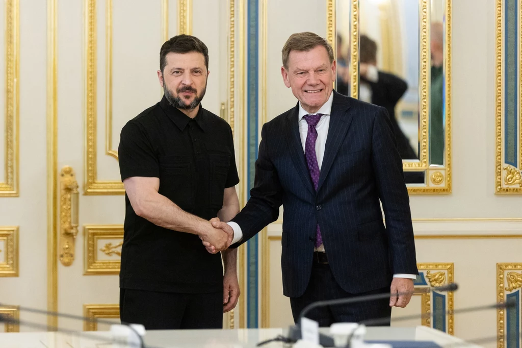 Prezydent Ukrainy Wołodymyr Zełenski i szef niemieckiej dyplomacji Johann Wadephul Prezydent Ukrainy Wołodymyr Zełenski i szef niemieckiej dyplomacji Johann Wadephul