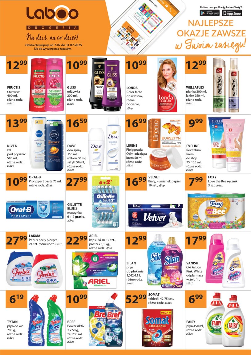 Gazetka promocyjna Drogerie Laboo - ważna od 07. 07. 2025 do 31. 07. 2025