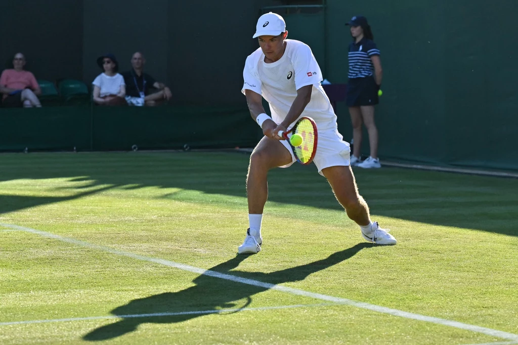Kamil Majchrzak na Wimbledonie Kamil Majchrzak na Wimbledonie