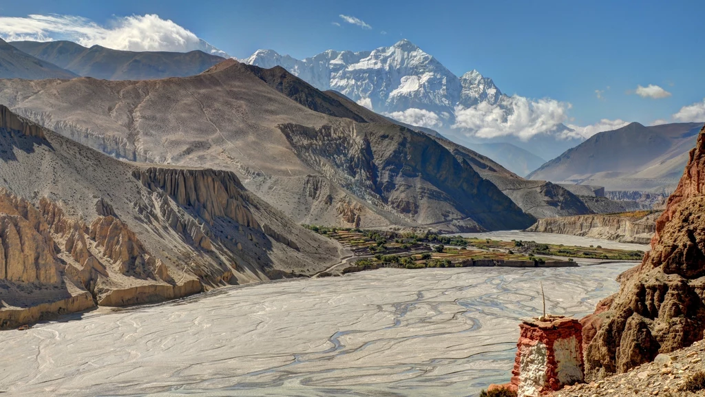 Koryto rzeki Kali Gandaki w Upper Mustang w Nepalu