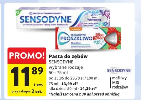 Pasta do zębów Sensodyne