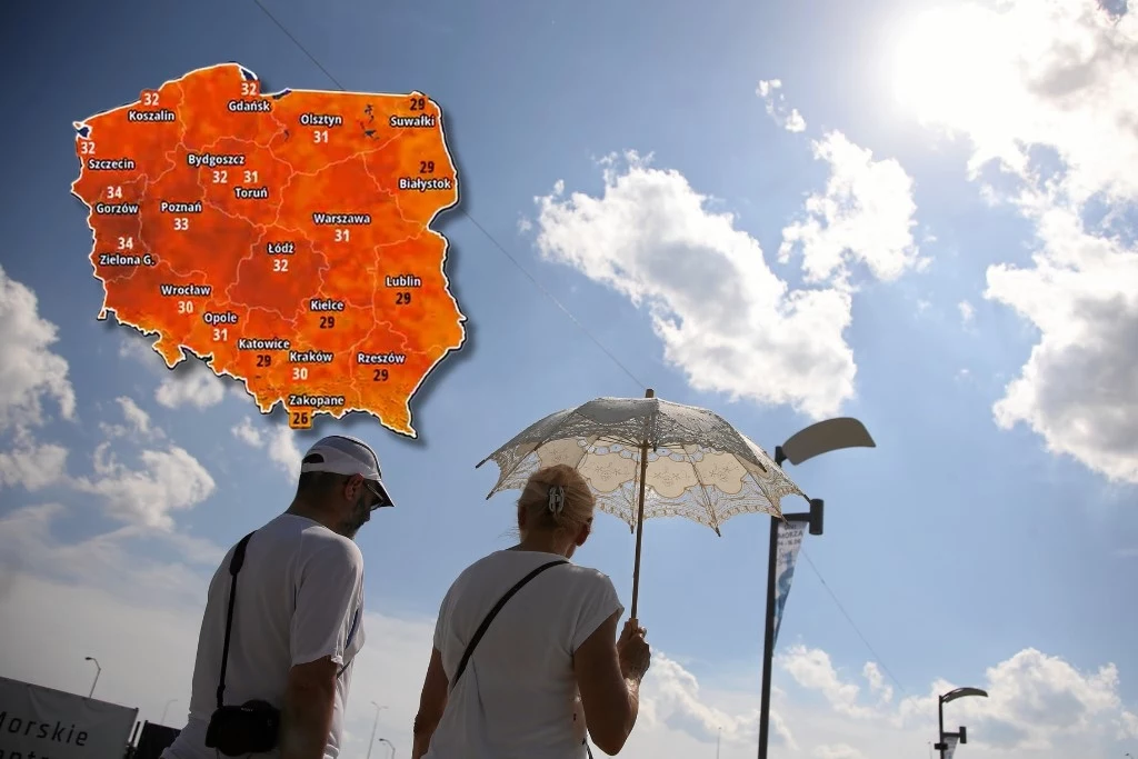 W środę upały opanują praktycznie cały obszar Polski - prognozuje IMGW. Najgoręcej będzie w czwartek, zaś w piątek nastąpi znaczne ochłodzenie