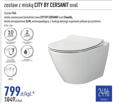 Miska wisząca wc Cersanit