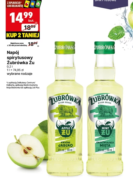 Napój spirytusowy Żubrówka