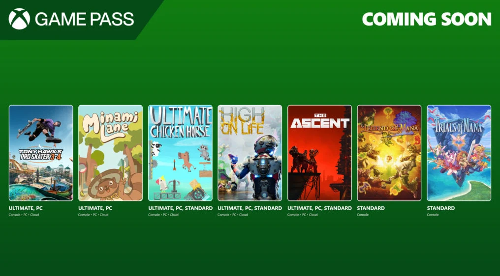 Xbox Game Pass w lipcu 2025 r.