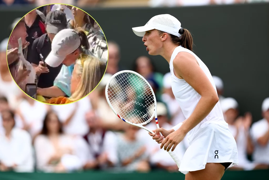 Iga Świątek wprost nie mogła opędzić się od fanów po swoim meczu na Wimbledonie Iga Świątek wprost nie mogła opędzić się od fanów po swoim meczu na Wimbledonie
