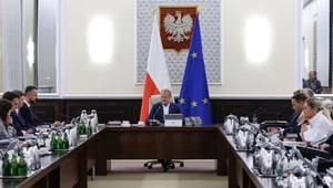 Premier Donald Tusk podczas posiedzenia rządu