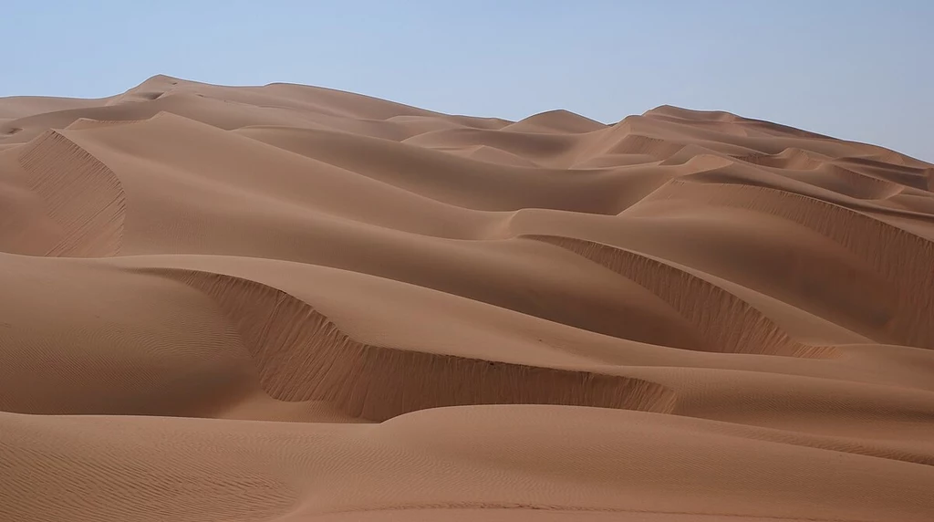 Wydmy na pustyni Rub al-Chali w Arabii Saudyjskiej 