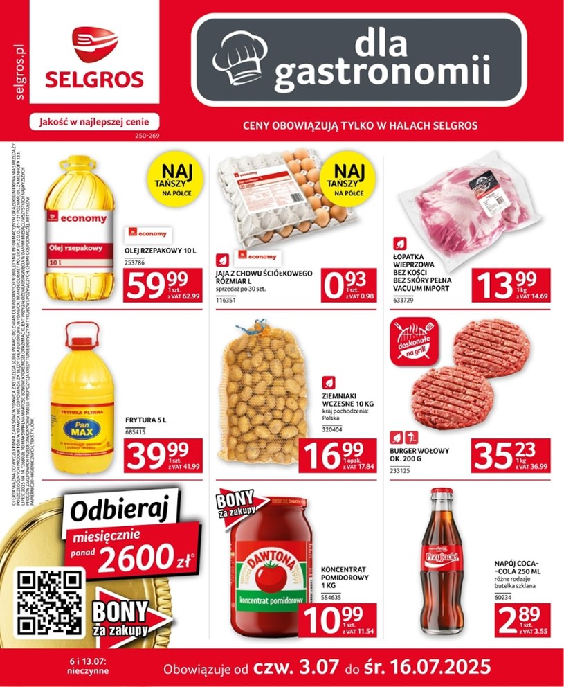 Gazetka promocyjna Selgros Cash&Carry - ważna od 03. 07. 2025 do 16. 07. 2025