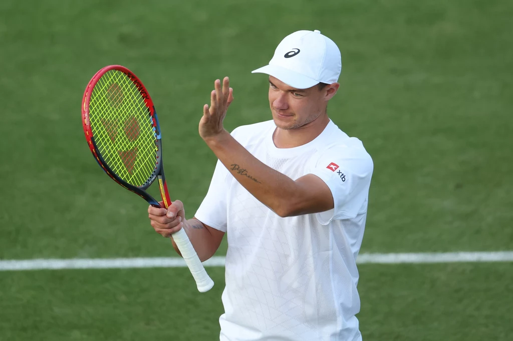 Kamil Majchrzak po meczu drugiej rundy Wimbledonu Kamil Majchrzak po meczu drugiej rundy Wimbledonu