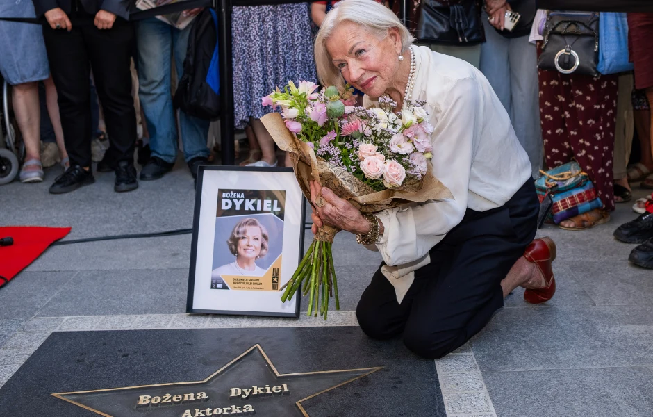 Bożena Dykiel odsłoniła gwiazdę Bożena Dykiel odsłoniła gwiazdę