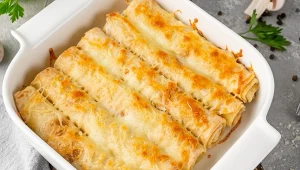 Sycące naleśniki zapiekane w piekarniku. Dodaj do nich nietypowy składnik 