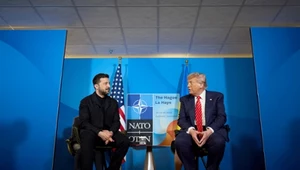 Prezydent Ukrainy Wołodymyr Zełenski i prezydent USA Donald Trump