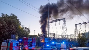 Pożar stacji transformatorowej na Pradze-Południe 