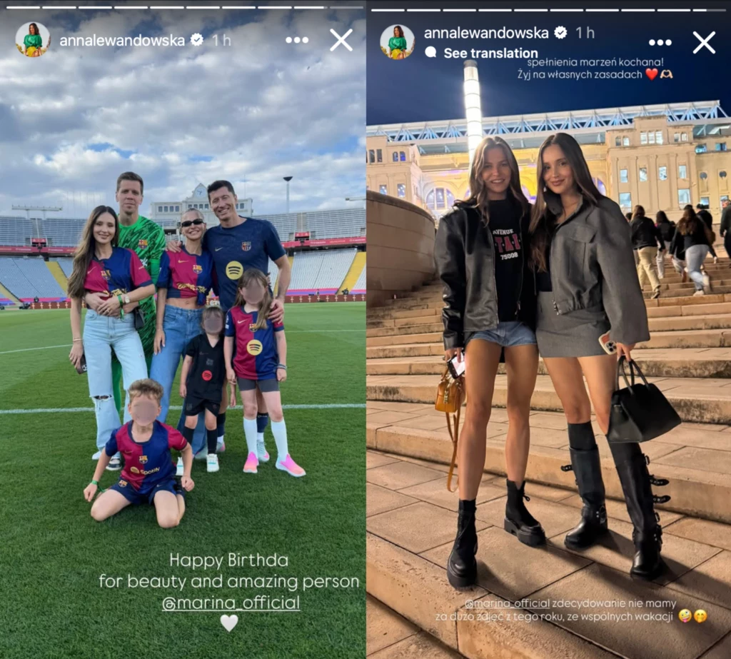Anna Lewandowska złożyła Marinie Łuczenko-Szczęsnej życzenia urodzinowe Anna Lewandowska złożyła Marinie Łuczenko-Szczęsnej życzenia urodzinowe