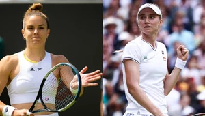 Maria Sakkari (z lewej) i Jelena Rybakina