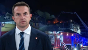 Pożar budynku wielorodzinnego w Ząbkach. Rzecznik rządu zabrał głos