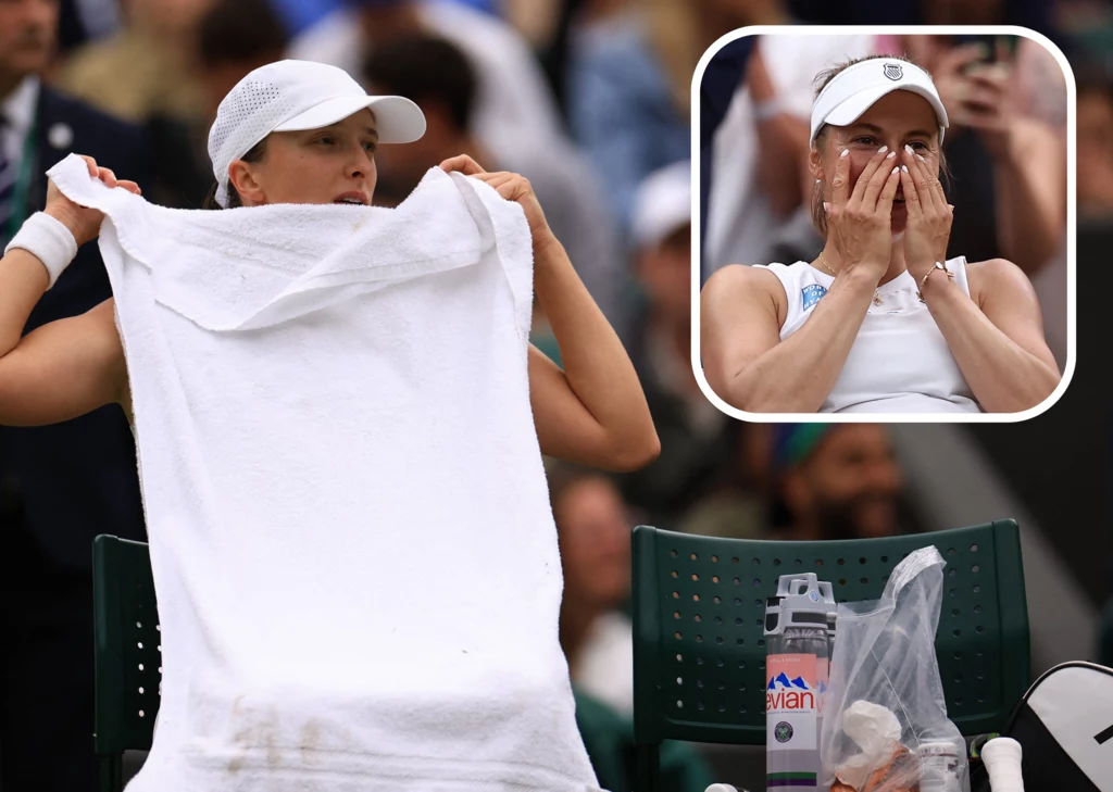 Iga Świątek i Julia Putincewa podczas ubiegłorocznego pojedynku na kortach Wimbledonu Iga Świątek i Julia Putincewa podczas ubiegłorocznego pojedynku na kortach Wimbledonu