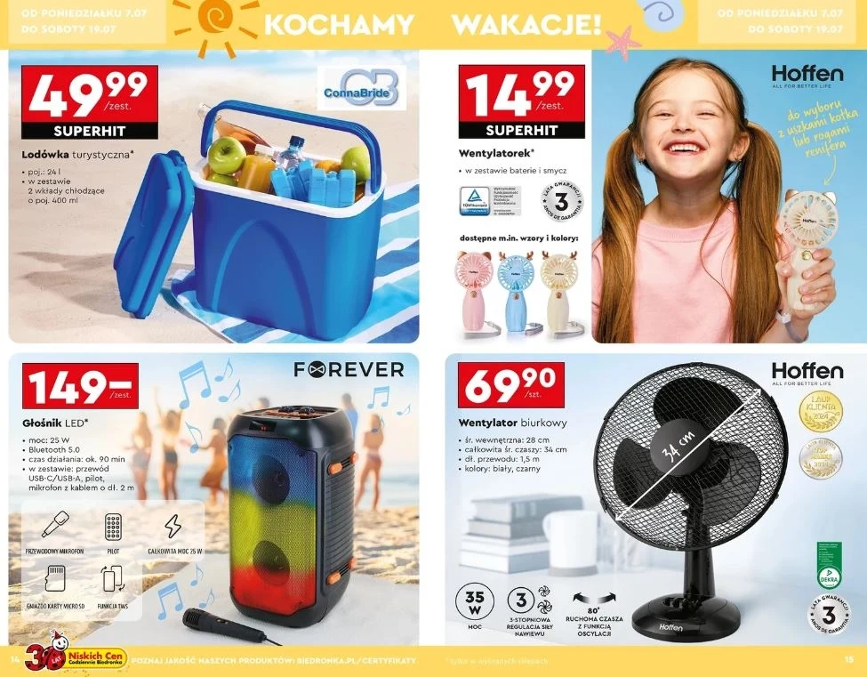 Biedronka oferuje okazje cenowe na lato!