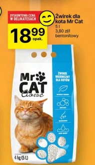 Żwirek bentonitowy Mr Cat
