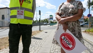 Pikieta pod egidą Ruchu Obrony Granic na polsko-niemieckim moście granicznym w Gubinie