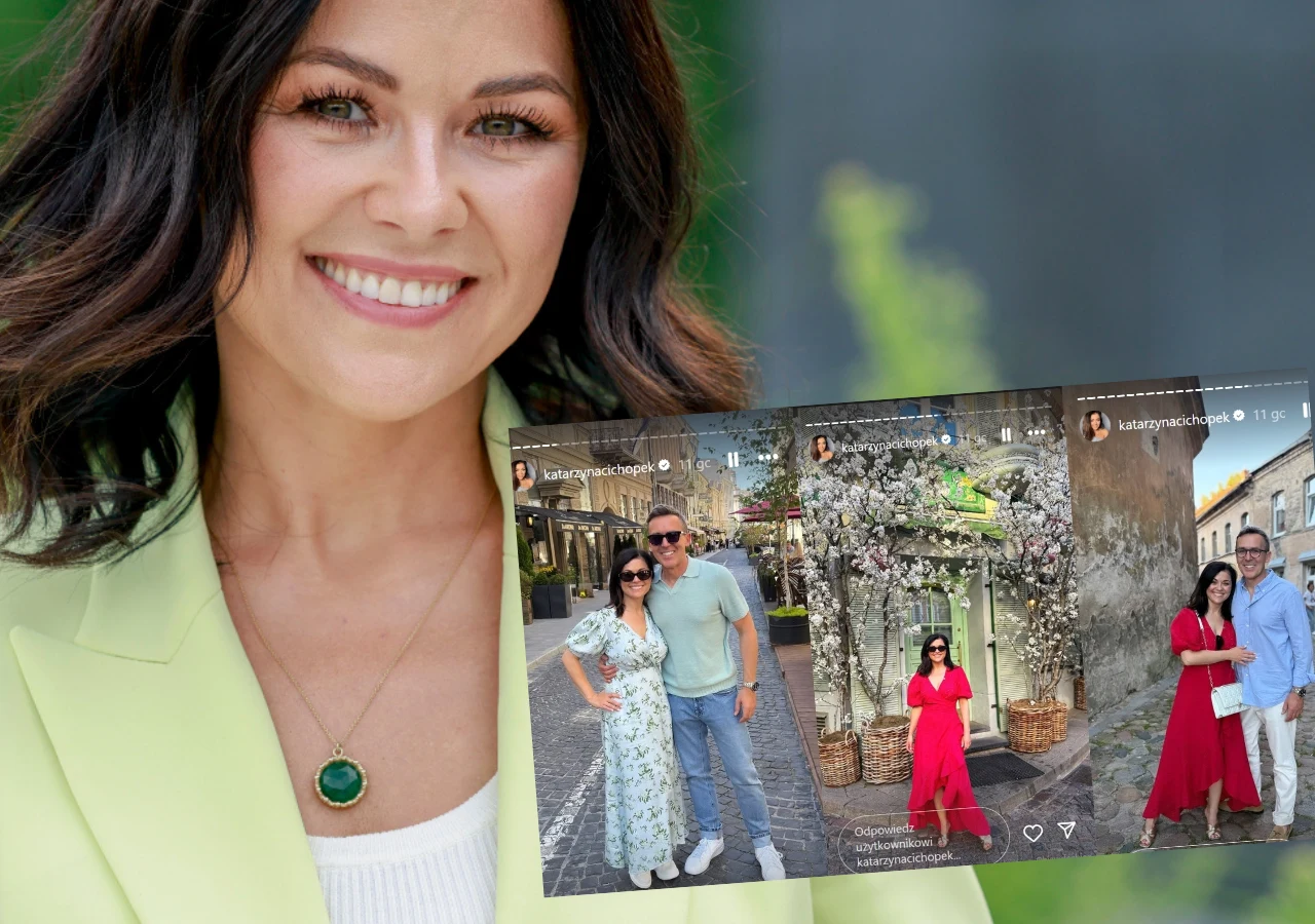 Katarzyna Cichopek i Maciej Kurzajewski pozdrawiają z Wilna