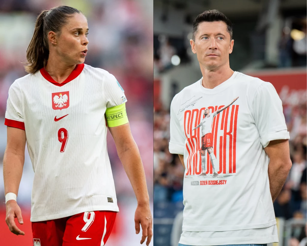 Ewa Pajor i Robert Lewandowski Ewa Pajor i Robert Lewandowski