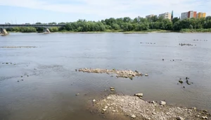 Poziom wody na Wiśle w Warszawie jest rekordowo niski