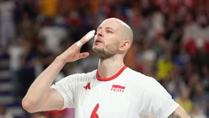 Bartosz Kurek w koszulce reprezentacji Polski