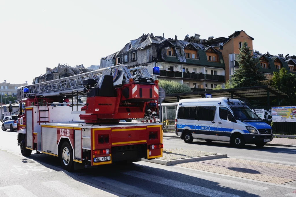Pożar w Ząbkach. Policja reaguje na pojawiające się plotki Pożar w Ząbkach. Policja reaguje na pojawiające się plotki