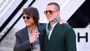 Tom Cruise i Brad Pitt podczas europejskiej premiery filmu "F1"