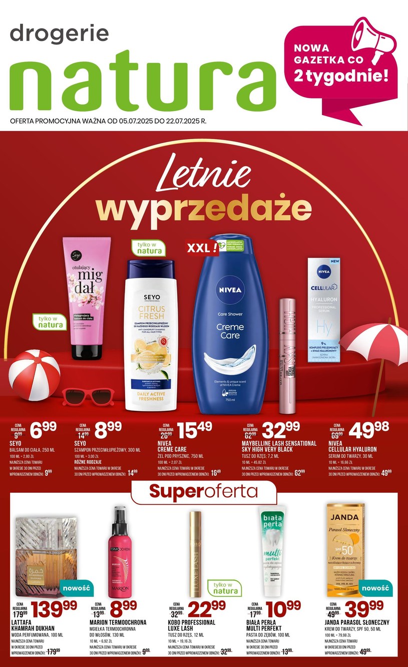 Gazetka promocyjna Drogerie Natura - ważna od 05. 07. 2025 do 22. 07. 2025