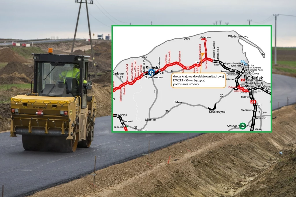 Drogowcy podpisali umowę na realizację kolejnego odcinka drogi mającej prowadzić od drogi ekspresowej S6 do przyszłej elektrowni jądrowej. Drogowcy podpisali umowę na realizację kolejnego odcinka drogi mającej prowadzić od drogi ekspresowej S6 do przyszłej elektrowni jądrowej.
