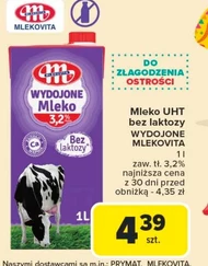Безлактозне молоко Mlekovita