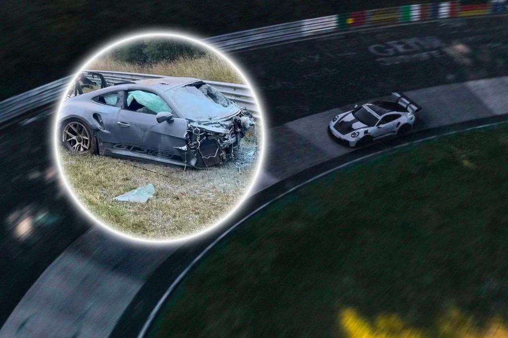 Koszmarny wypadek Polaka na słynnym torze | Fot. Porsche | @rallyjef3 Koszmarny wypadek Polaka na słynnym torze | Fot. Porsche | @rallyjef3