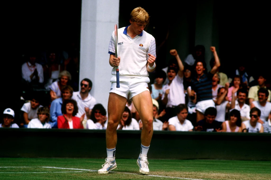 Boris Becker na Wimbledonie 1985 Boris Becker na Wimbledonie 1985