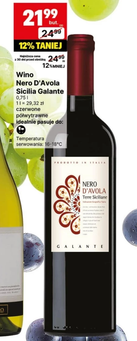 Напівсухе вино Nero D`Avola