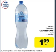 Woda źródlana Carrefour