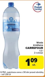 Woda źródlana Carrefour