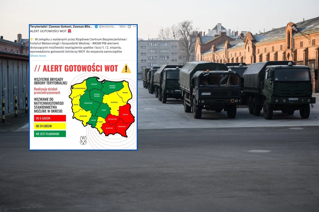 Z powodu zagrożenia burzami i upałami ogłoszono alert gotowości WOT. W ciągu najbliższych godzin obowiązuje na południowym wschodzie kraju Z powodu zagrożenia burzami i upałami ogłoszono alert gotowości WOT. W ciągu najbliższych godzin obowiązuje na południowym wschodzie kraju