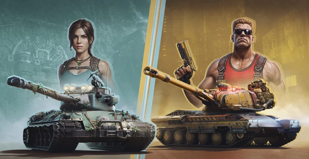 Lara Croft i Duke Nukem w World of Tanks