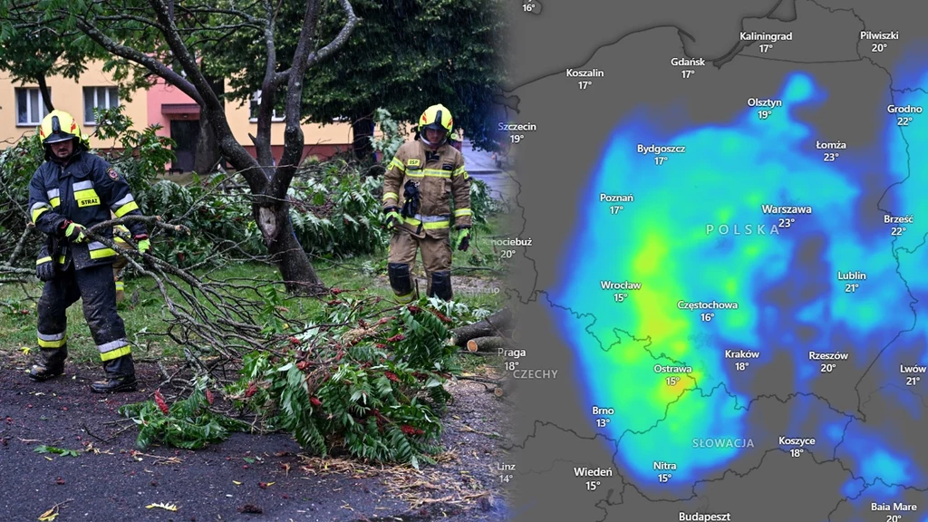 Nawałnice nad Polską. Wydano ostrzeżenia I, II i III stopnia Nawałnice nad Polską. Wydano ostrzeżenia I, II i III stopnia