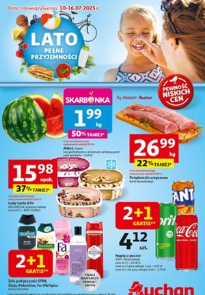 Gazetka promocyjna Auchan Hipermarket, ważna od 10.07.2025 do 16.07.2025.
