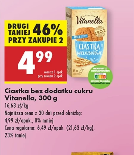 Ciastka bez cukru Vitanella