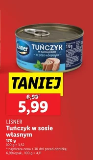 Тунець у власному соусі Lisner
