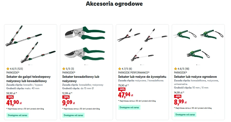 Akcesoria ogrodowe