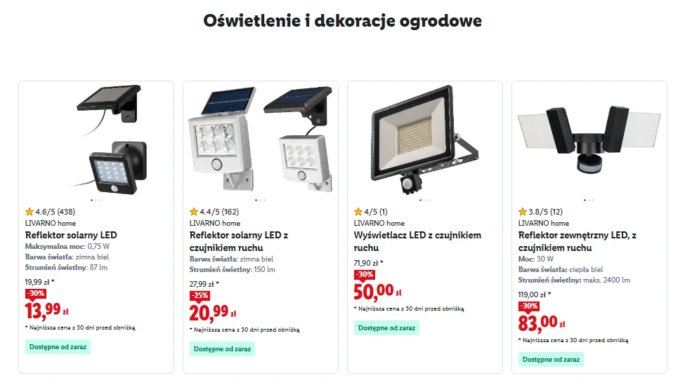 Oświetlenie i dekoracje ogrodowe